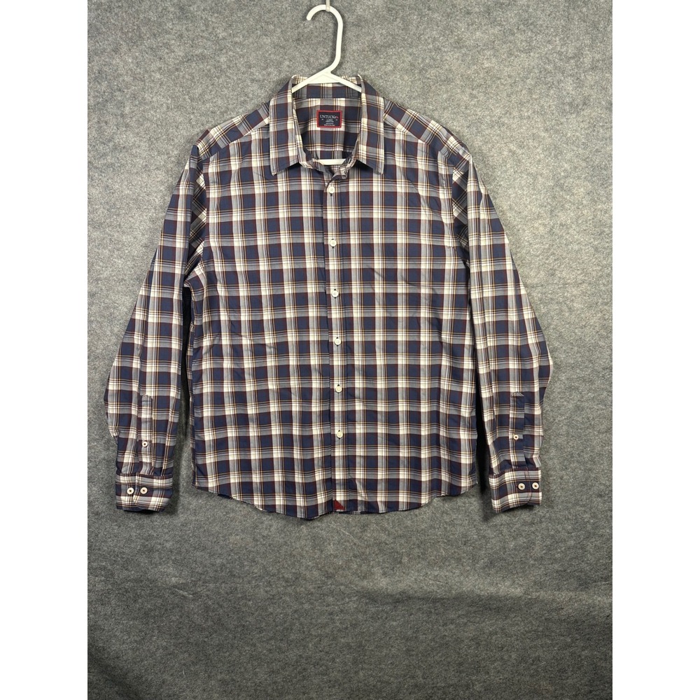 UNTUCKit Mens Barossa WF Plaid Long Sleeve Button Down Casual Shirt